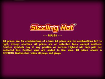 Sizzling Hot играть онлайн